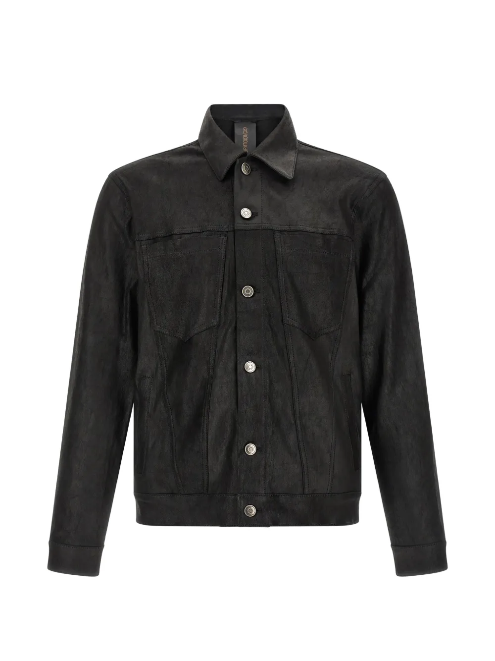 Giorgio Brato velour-texture leather jacket - Nero