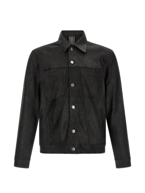 Giorgio Brato velour-texture leather jacket