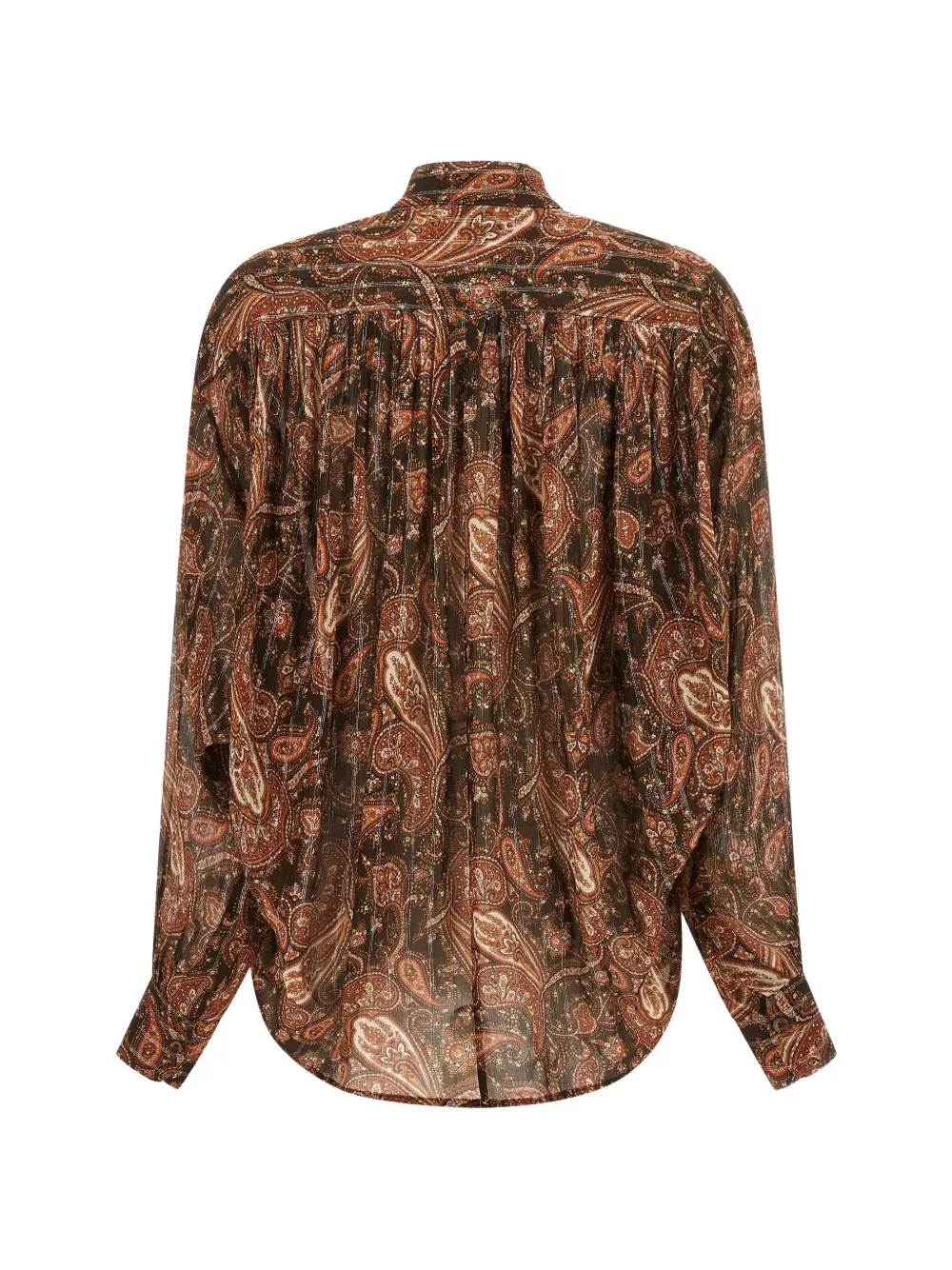 THE ANDAMANE Rania overhemd met paisley-print Bruin