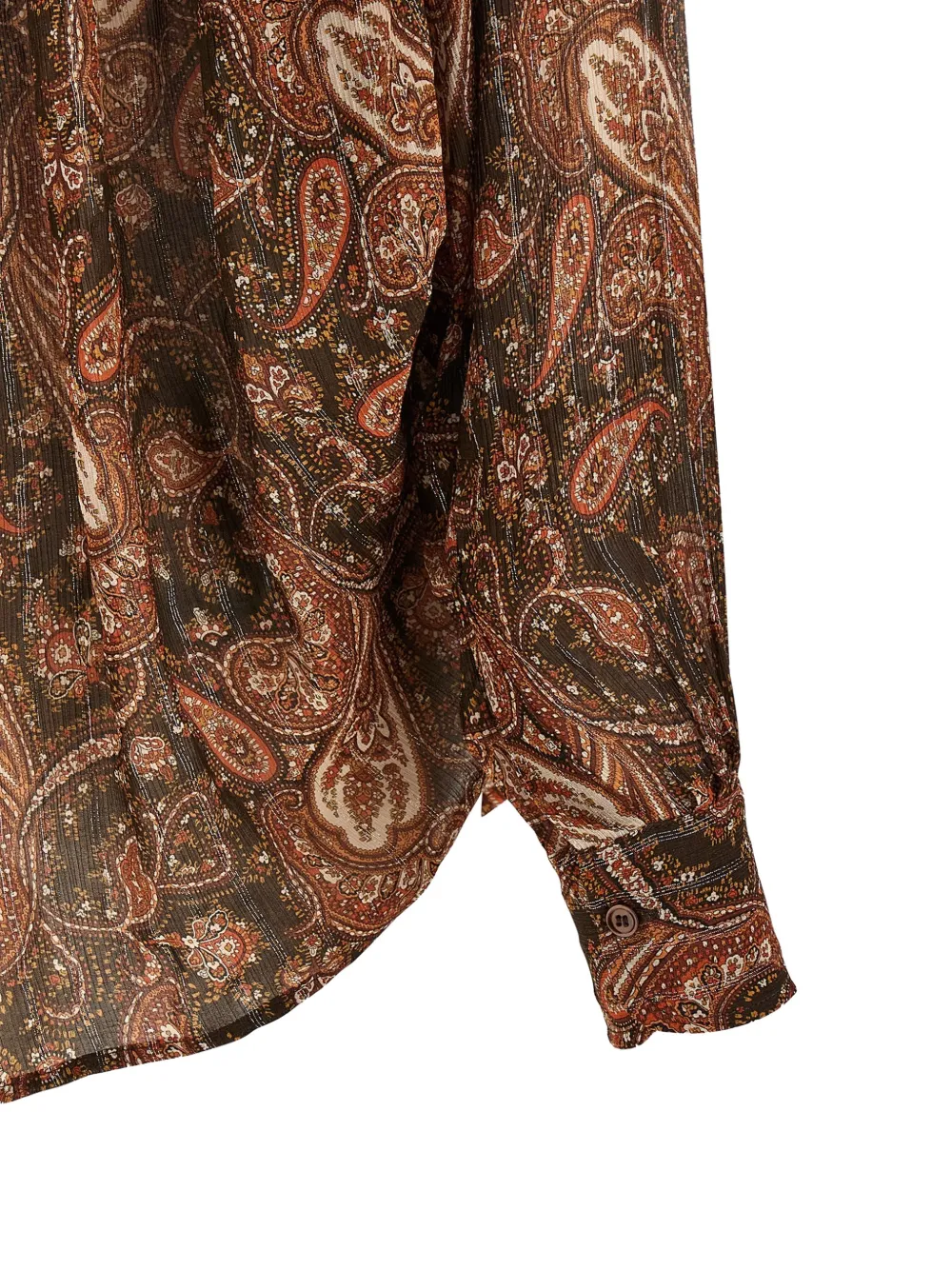 THE ANDAMANE Rania overhemd met paisley-print Bruin