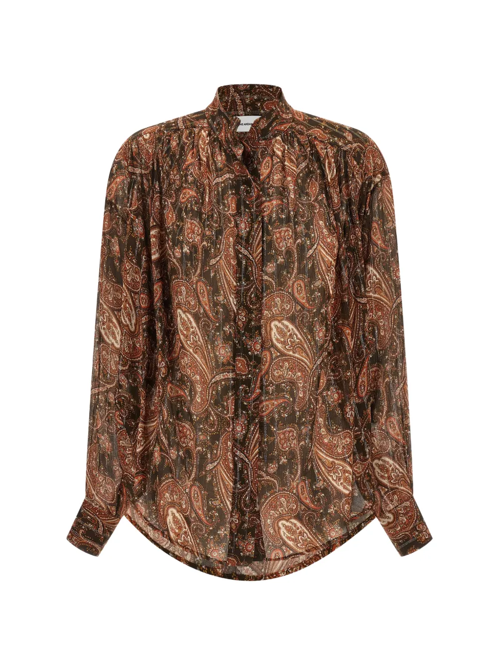 THE ANDAMANE Rania paisley-print lam shirt - Marrone