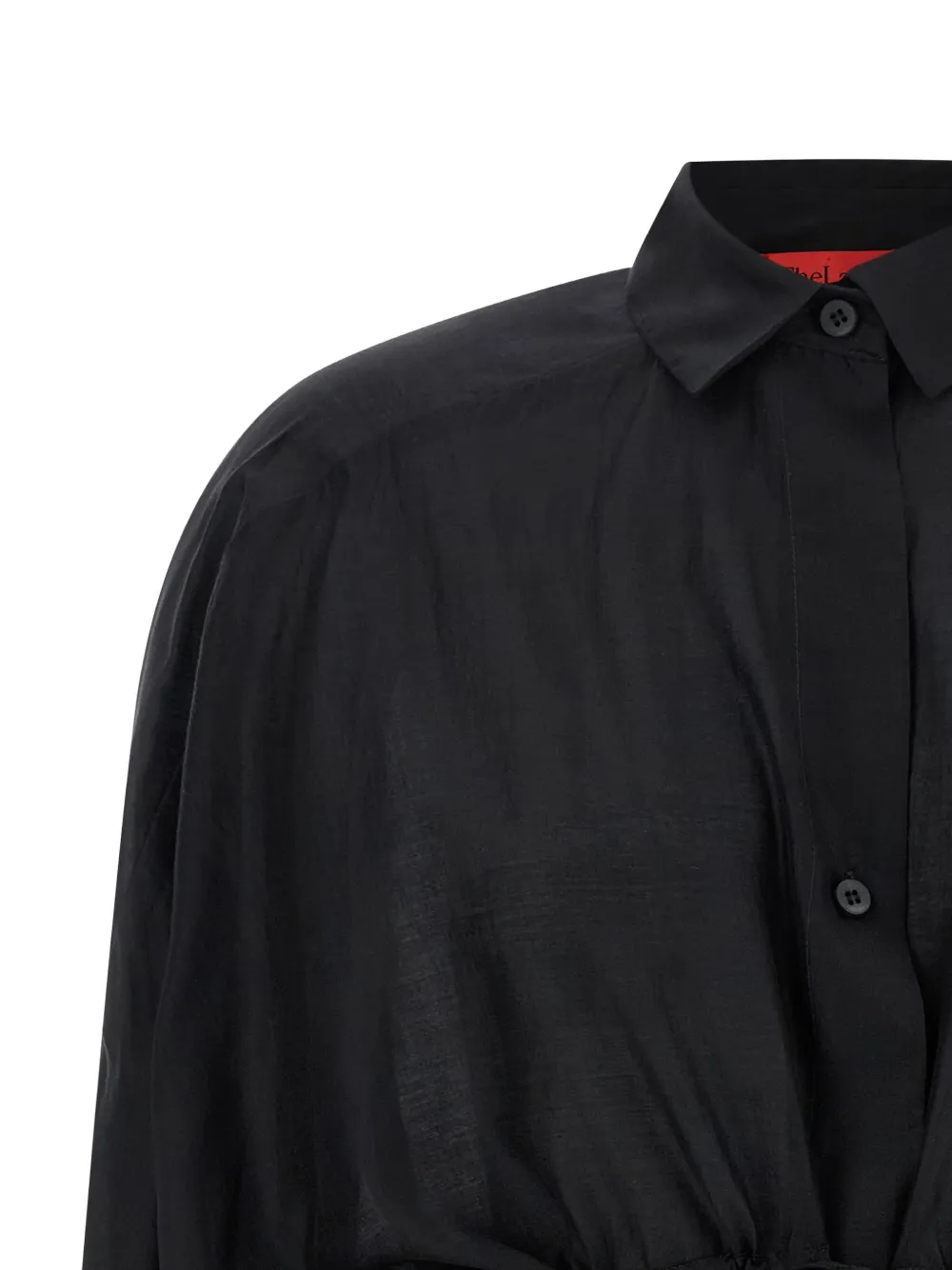 Thelatest Camicia A Maniche Lunghe - Nero 