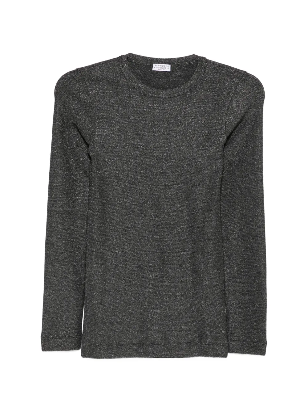 Brunello Cucinelli crew-neck long-sleeve T-shirt - Grigio