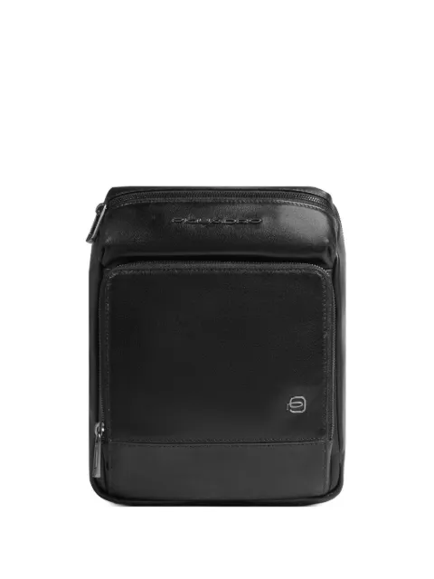 PIQUADRO grained leather crossbody bag