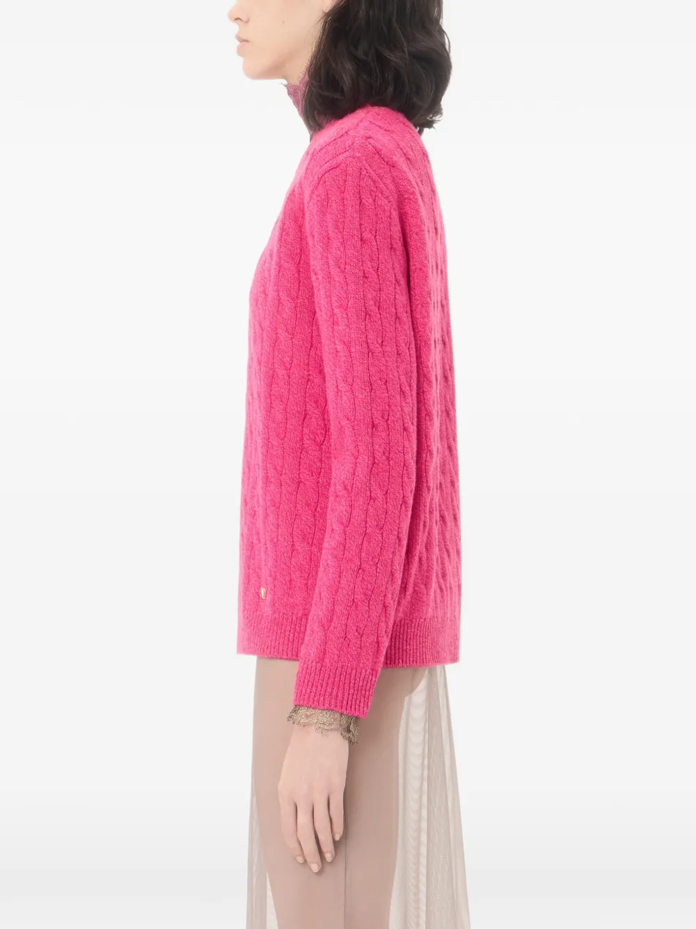 Valentino Garavani Mouliné trui Roze