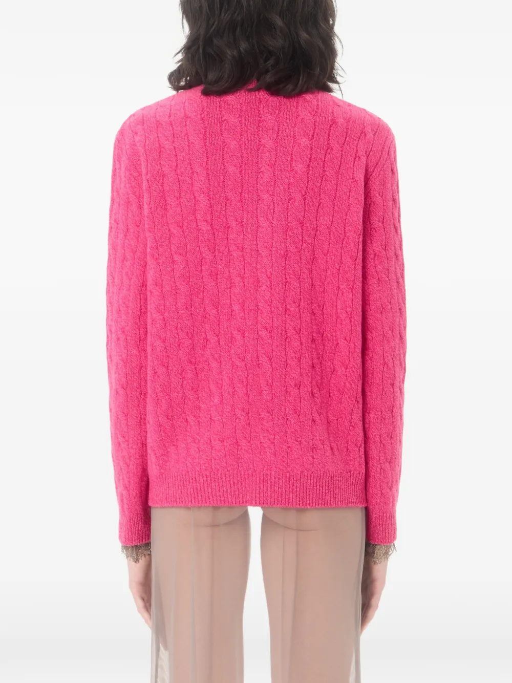 Valentino Garavani Mouliné trui Roze