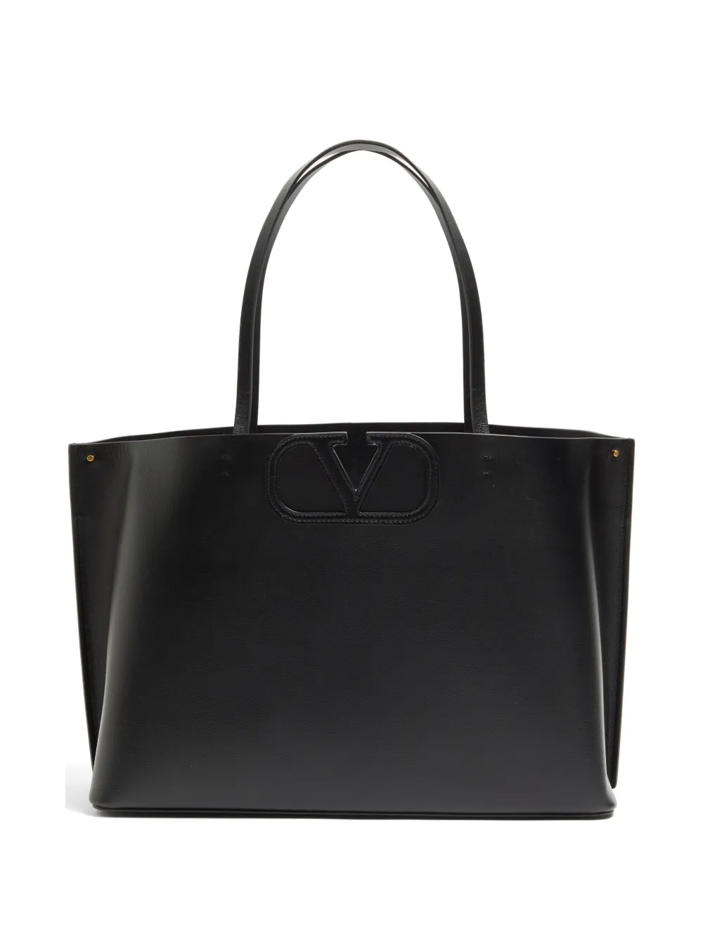 Valentino Garavani Fill Me calfskin shopping bag - Schwarz