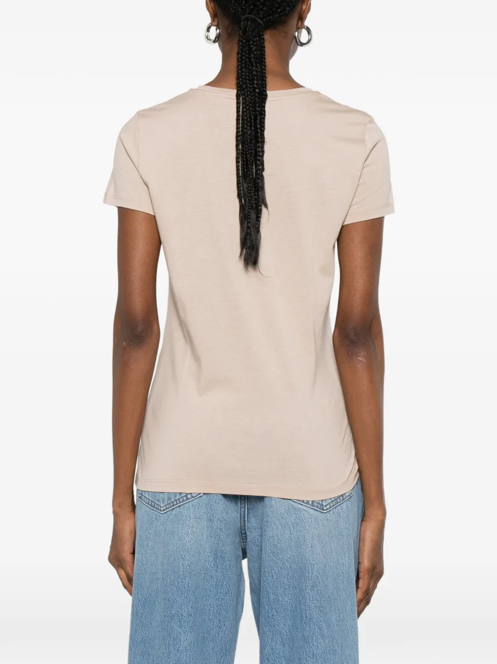 Majestic Filatures T-shirt met korte mouwen Beige