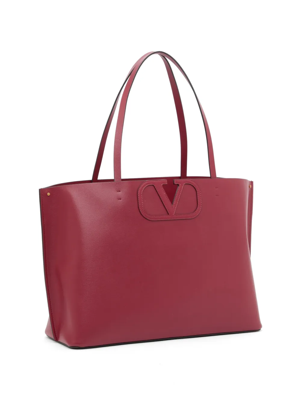 Valentino Garavani Fill Me kalfsleren shopper Rood