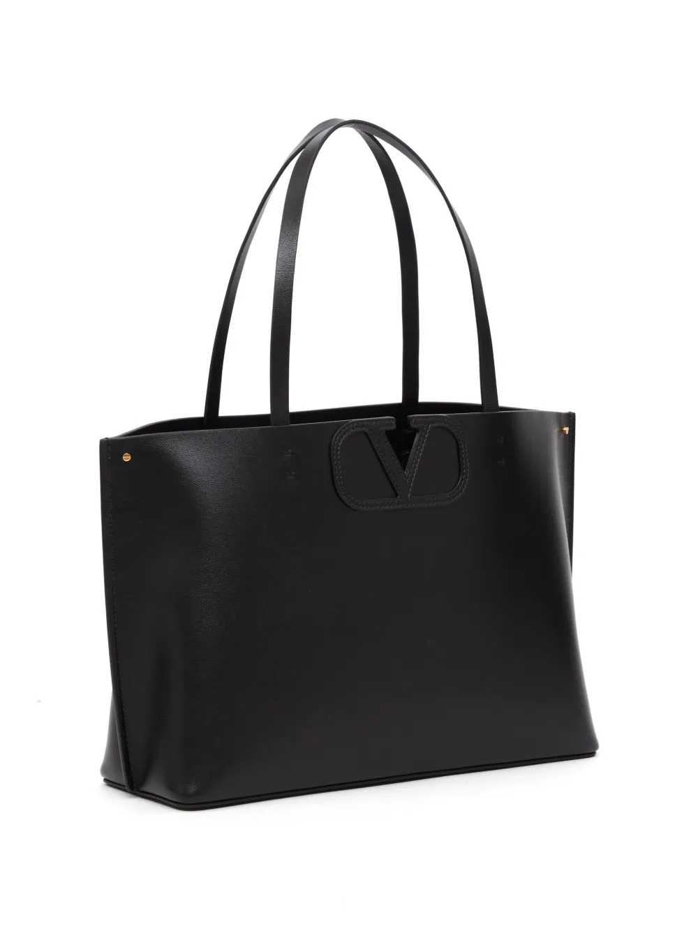 Valentino Garavani Fill Me kleine kalfsleren shopper Zwart