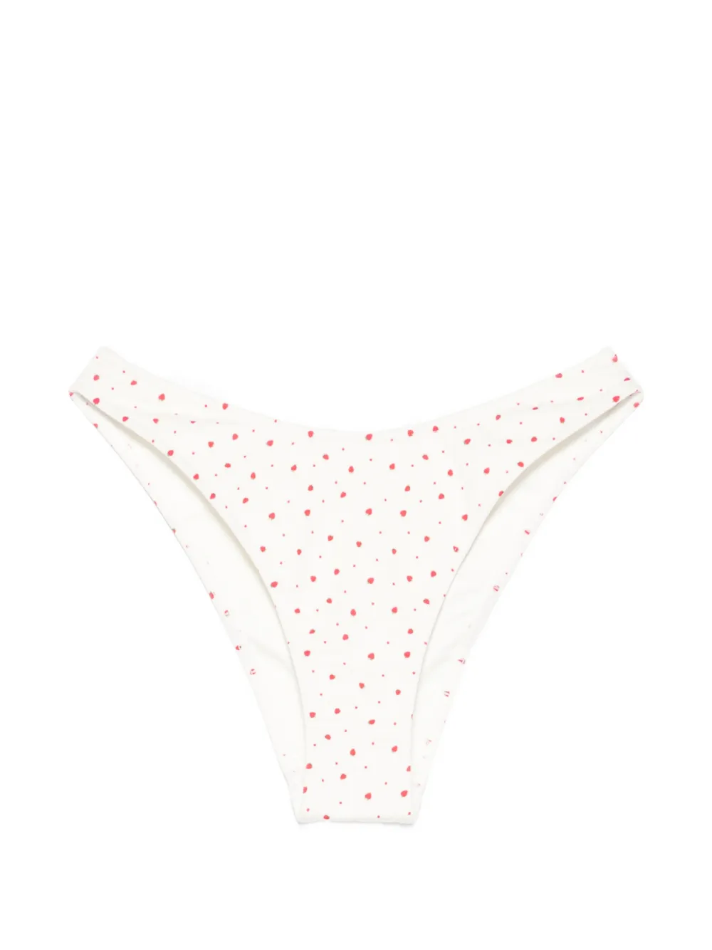 Frankies Bikinis strawberry-print bikini bottoms - Weiß