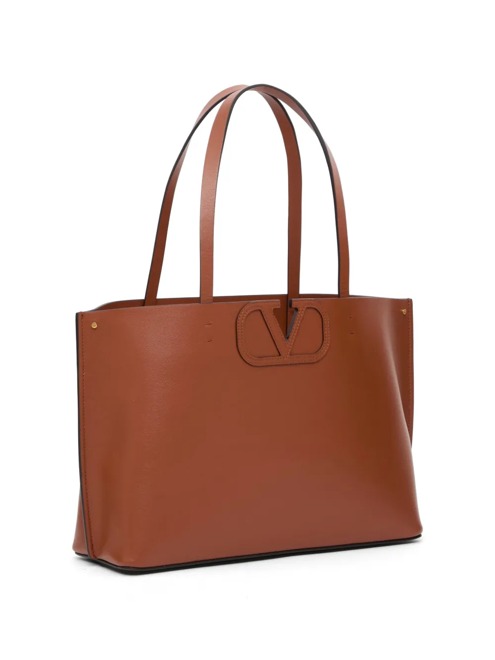 Valentino Garavani Fill Me kleine kalfsleren shopper Bruin