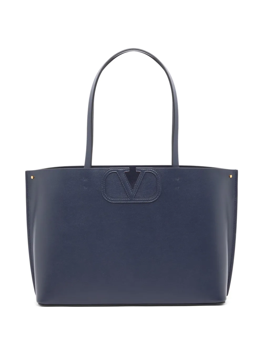 Valentino Garavani Fill Me small calfskin shopping bag - Blau
