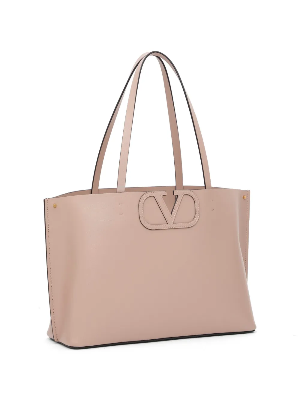 Valentino Garavani Fill Me kleine kalfsleren shopper Beige