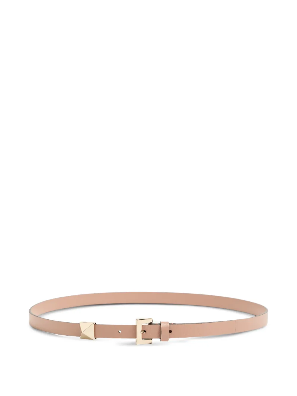 Valentino Garavani Cintura in pelle di vitello con borchie - Rosa