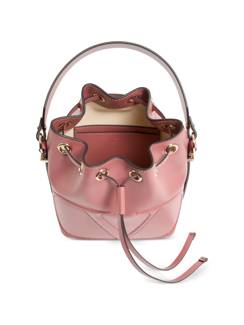 Valentino Garavani VLogo Walk bucket-tas in kalfsleer Roze