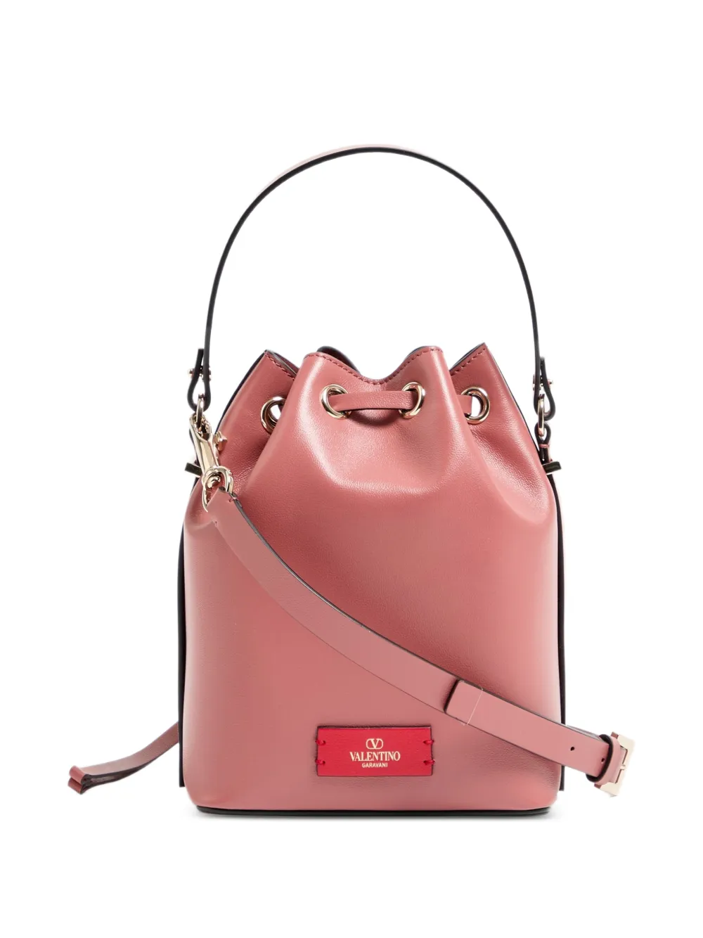 Valentino Garavani VLogo Walk bucket-tas in kalfsleer Roze