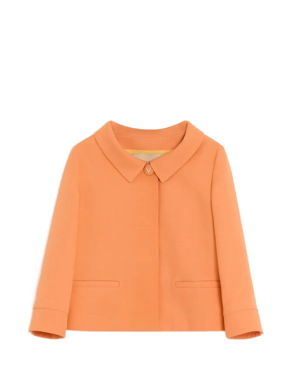 Valentino Garavani crepe couture jacket - Orange