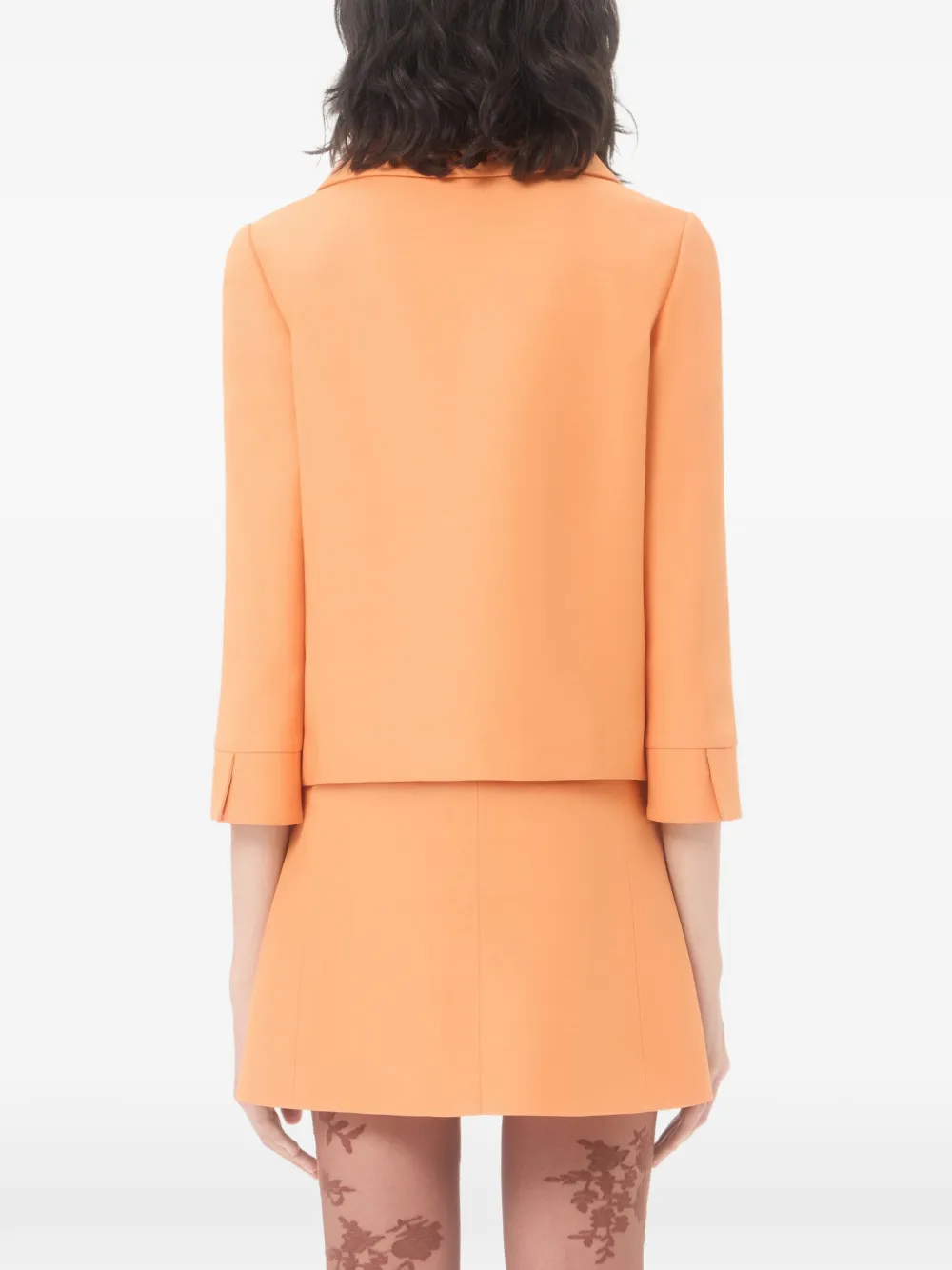 Valentino Garavani Crêpe couture jack Oranje