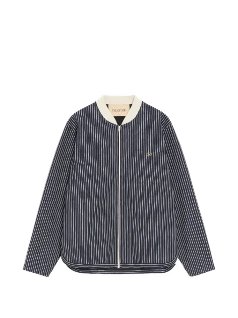 Valentino Garavani viscose sweatshirt with striped VLogo