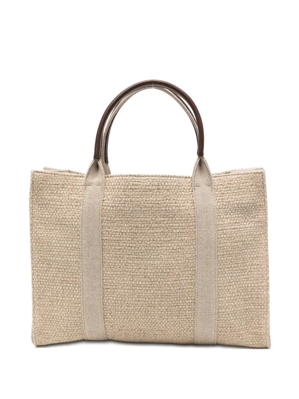 The Row Georgia woven tote bag - Neutrals