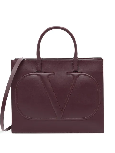 Valentino Garavani VLogo Walk calfskin shopping bag