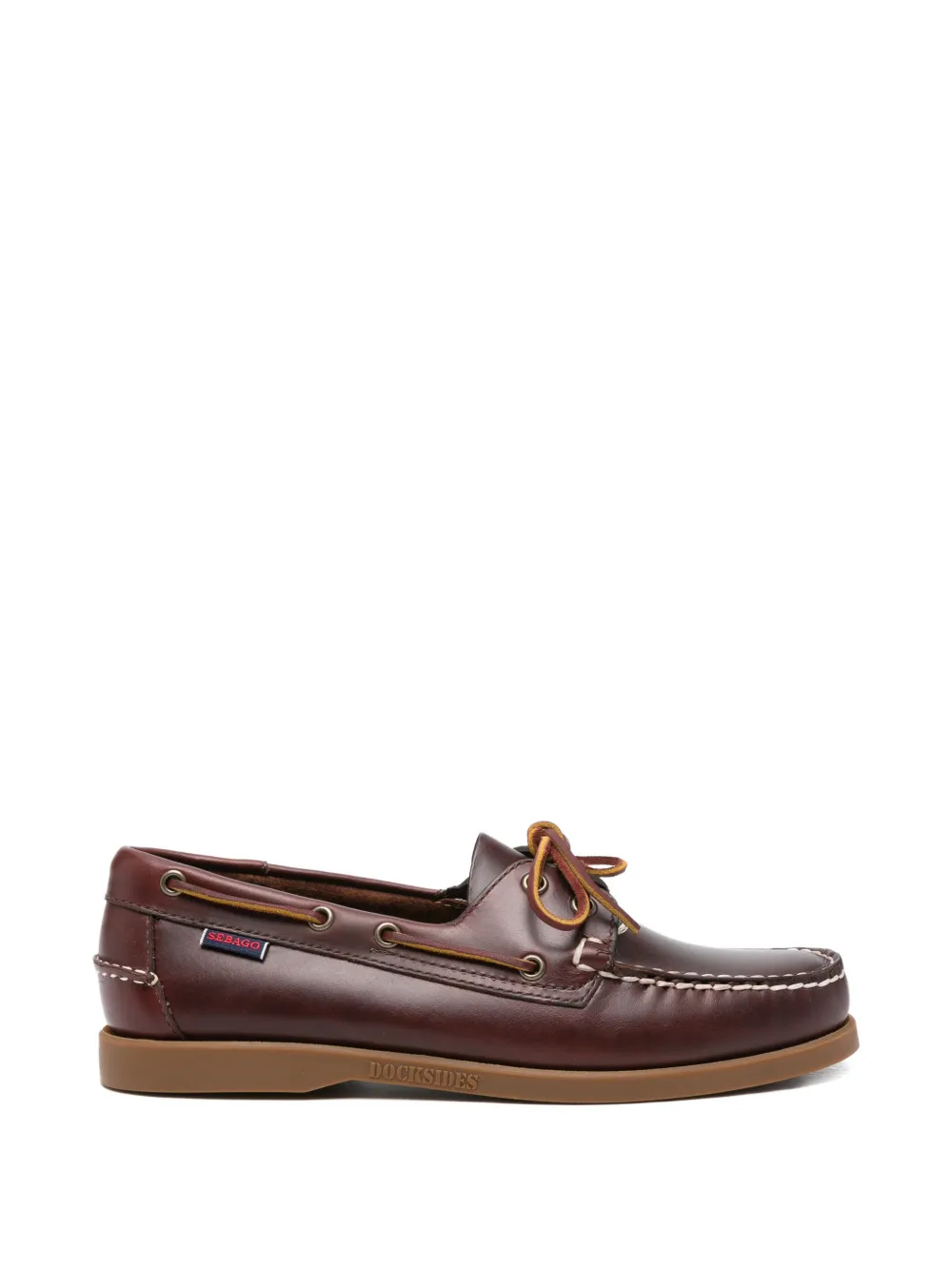 Sebago leather boat shoes - Braun