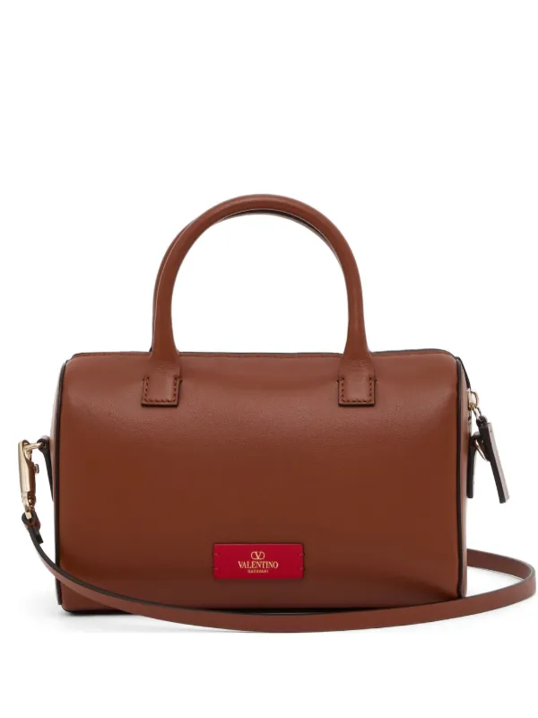 Valentino Garavani Vロゴ ウォーク カーフスキン ハンドバッグ