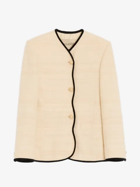 Valentino Garavani jacket in silk linen canvas