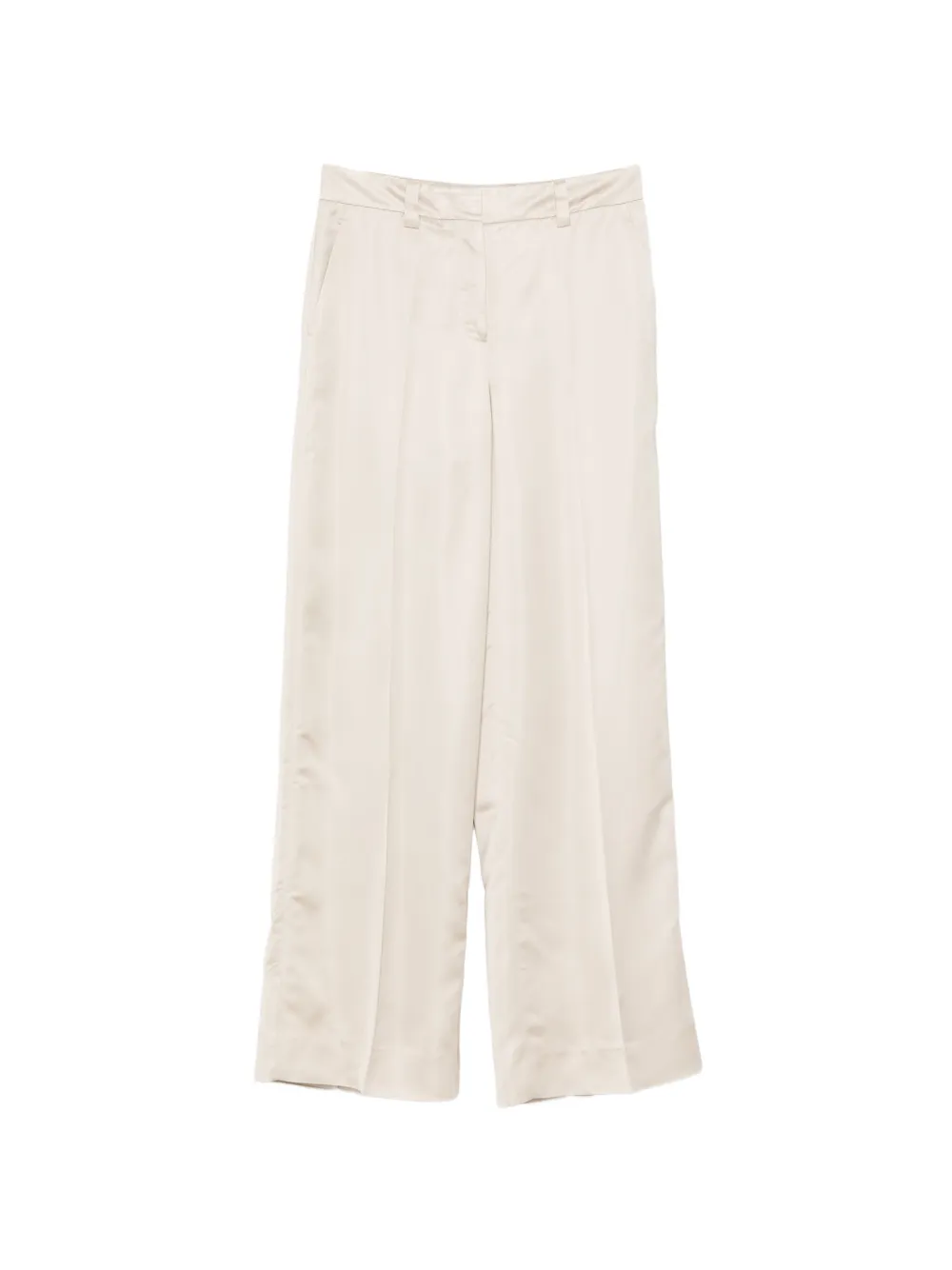 Incotex pressed-crease wide-leg trousers - Toni neutri