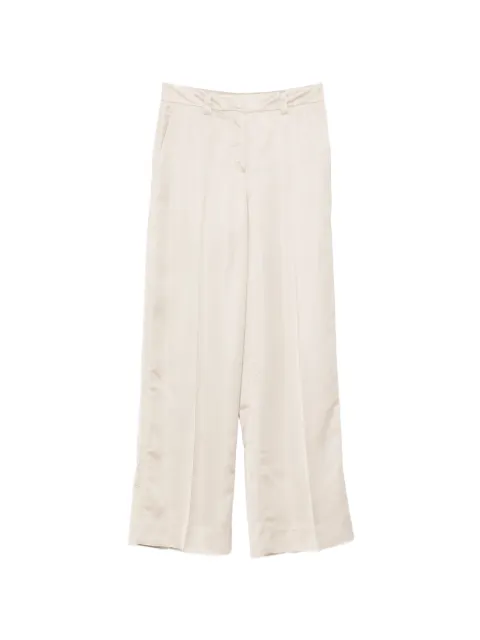 Incotex pressed-crease wide-leg trousers