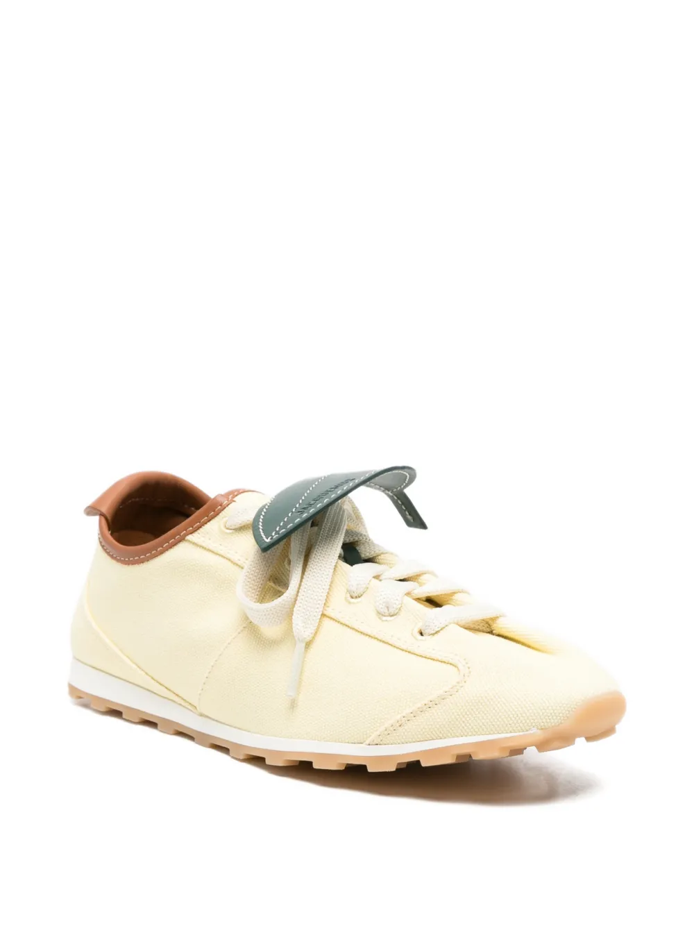 Jacquemus Resort leaf-patch sneakers Beige