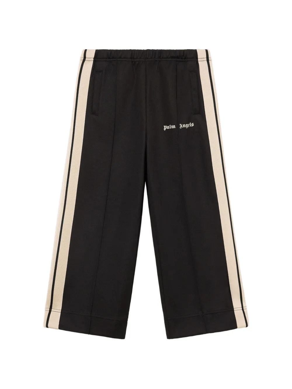 Palm Angels Kids side-stripe wide-leg track pants - Schwarz
