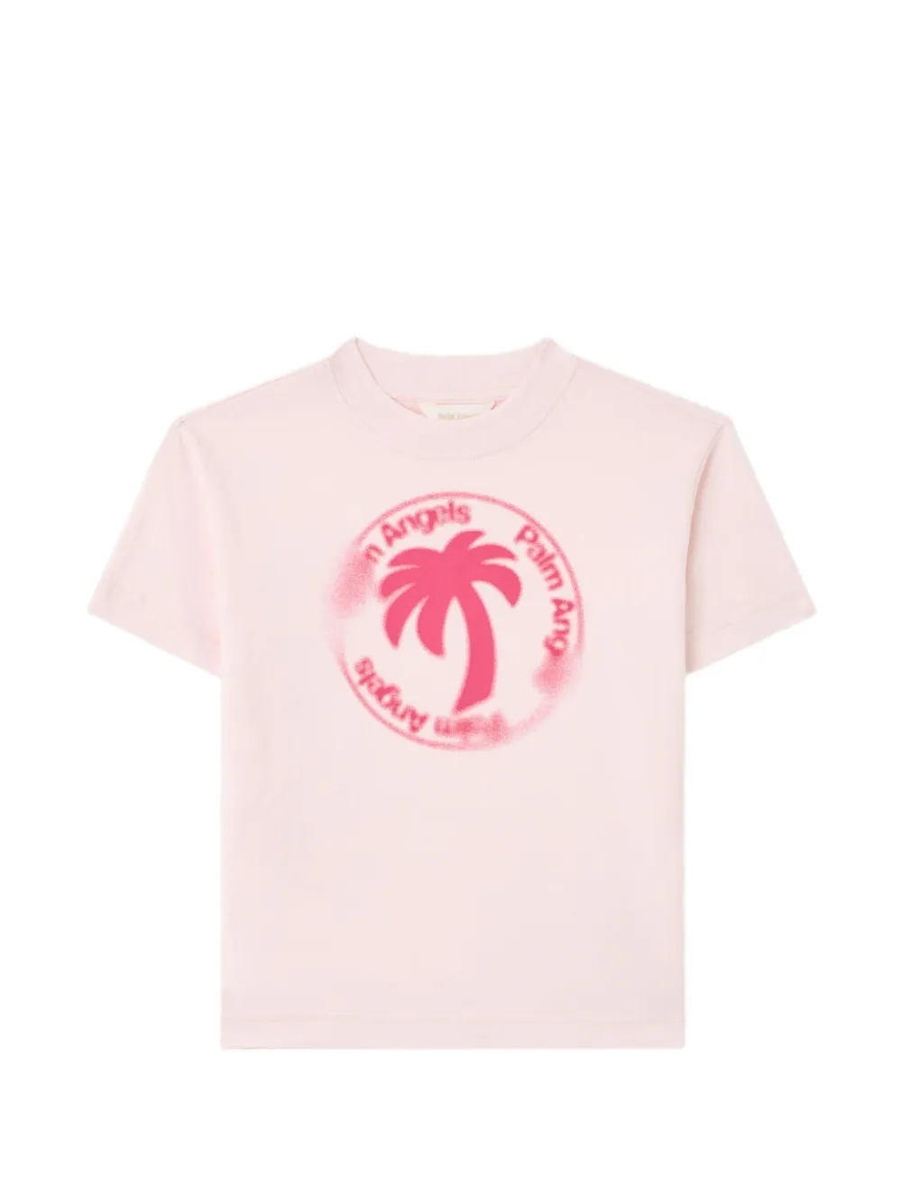 Palm Angels Kids Palm Stamp T-shirt - Rosa