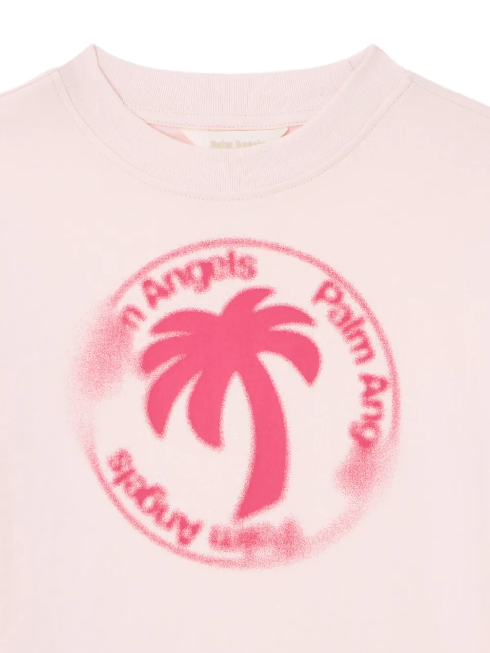 Palm Angels Kids Palm Stamp T-shirt Roze