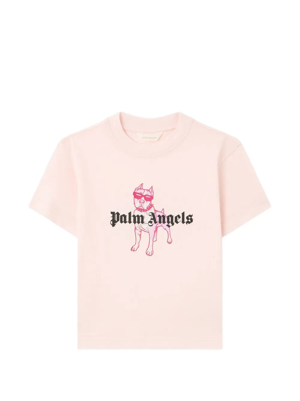 Palm Angels Kids Palm Dog logo-print T-shirt - Rosa