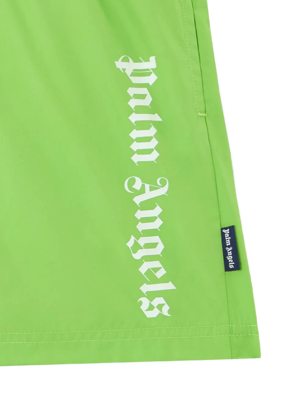 Palm Angels Kids Zwembroek met logoprint Groen