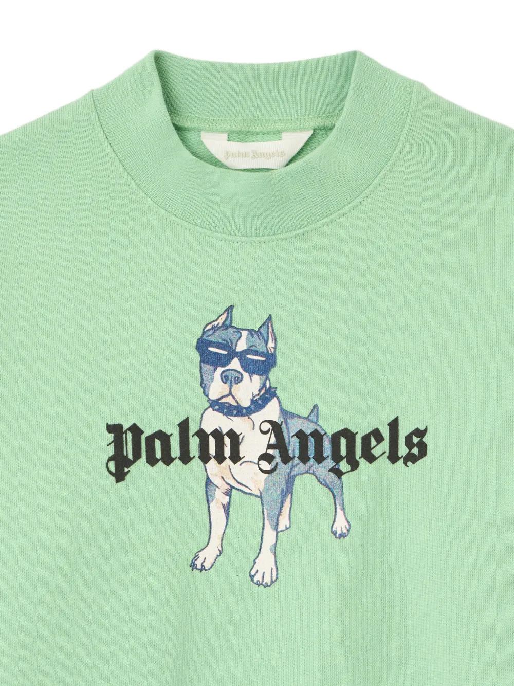 Palm Angels Kids Palm Dog trui met logo-print Groen