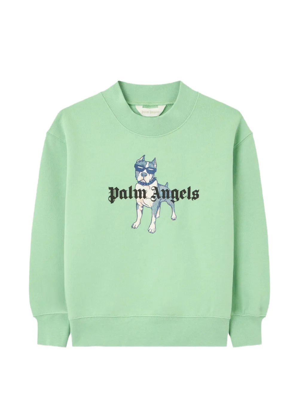 Palm Angels Kids Palm Dog logo-print sweater - Verde