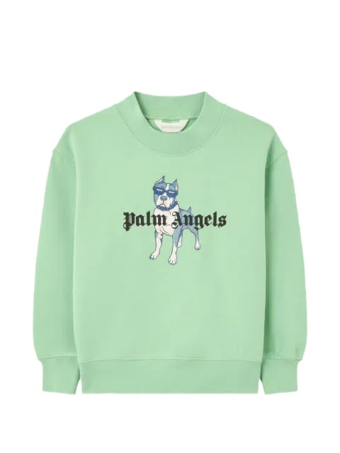 Palm Angels Kids Palm Dog logo-print sweater