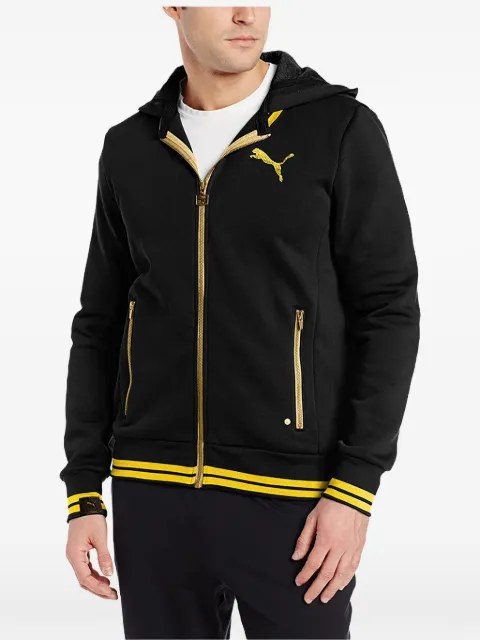 PUMA logo-print zip-up sweatshirt