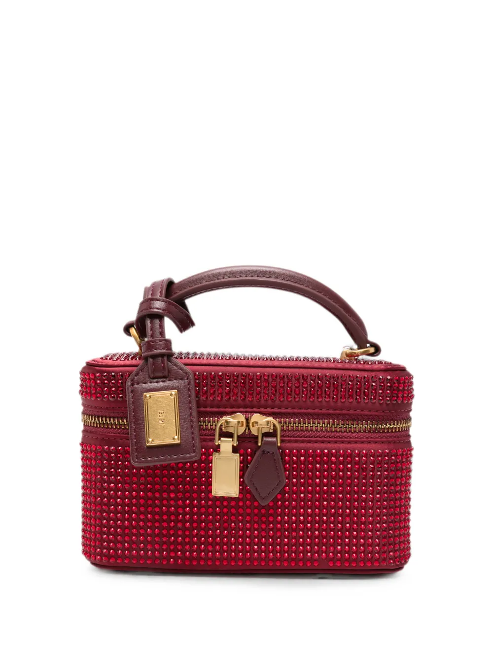 JW Pei Cleo crystal-embellished clutch bag - Rot