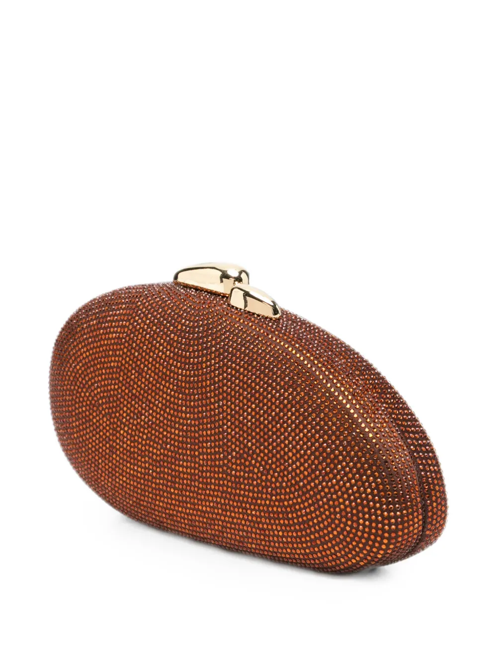 JW Pei Clutch verfraaid met stras Bruin