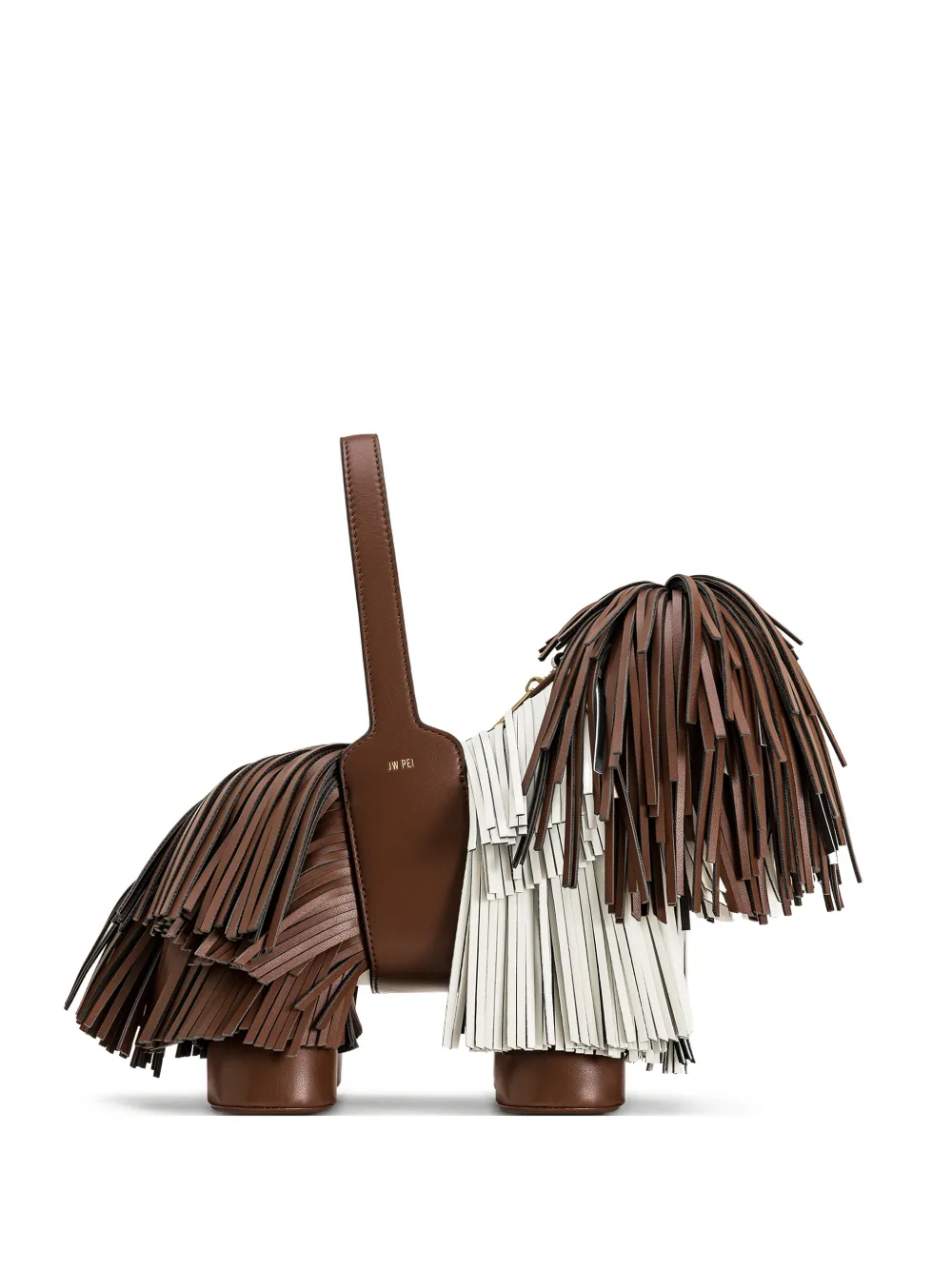 JW Pei Nita dog-shaped tote bag - Marrone
