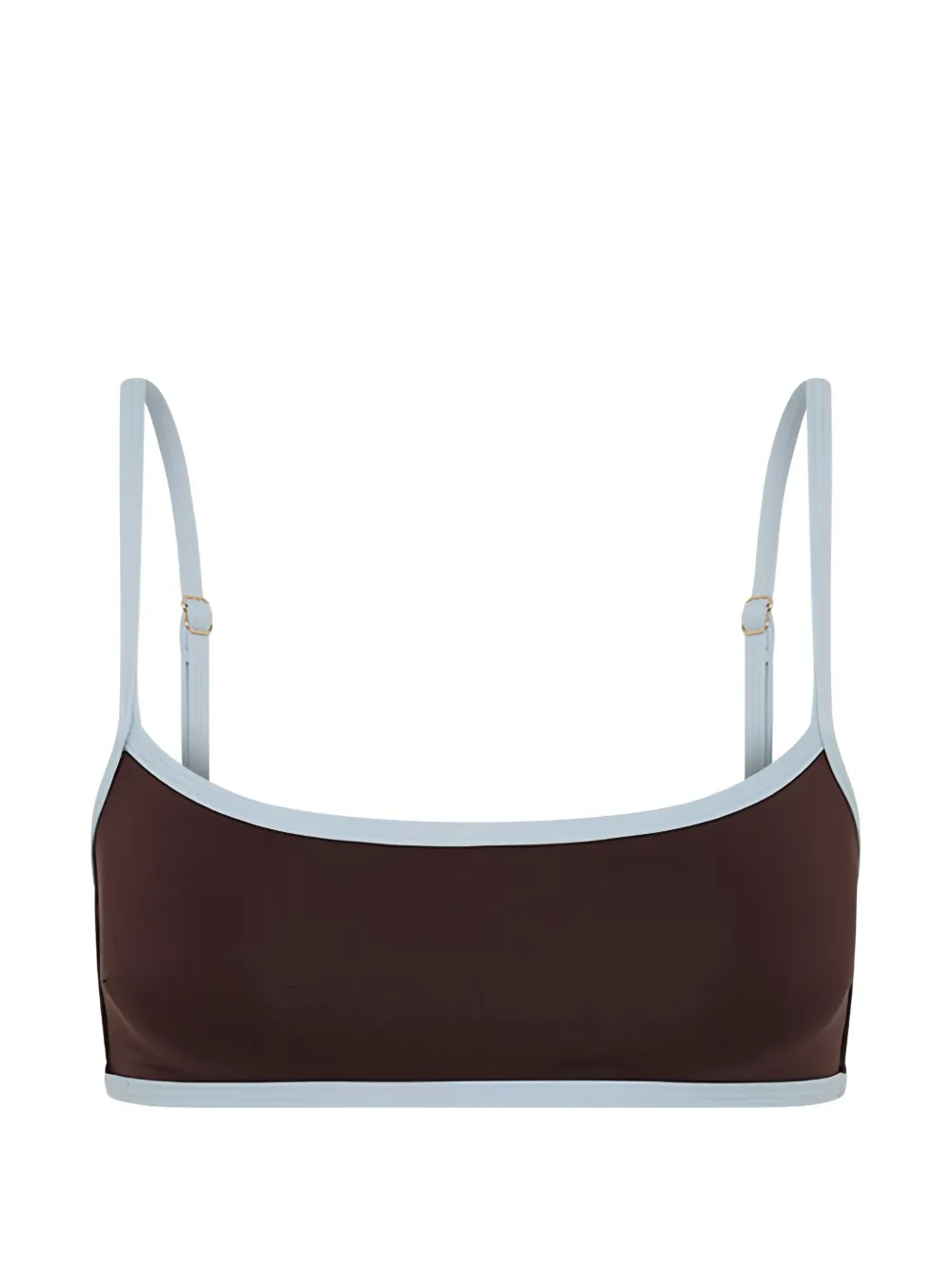 Myra Swim Desi contrasting bikini top - Marrone