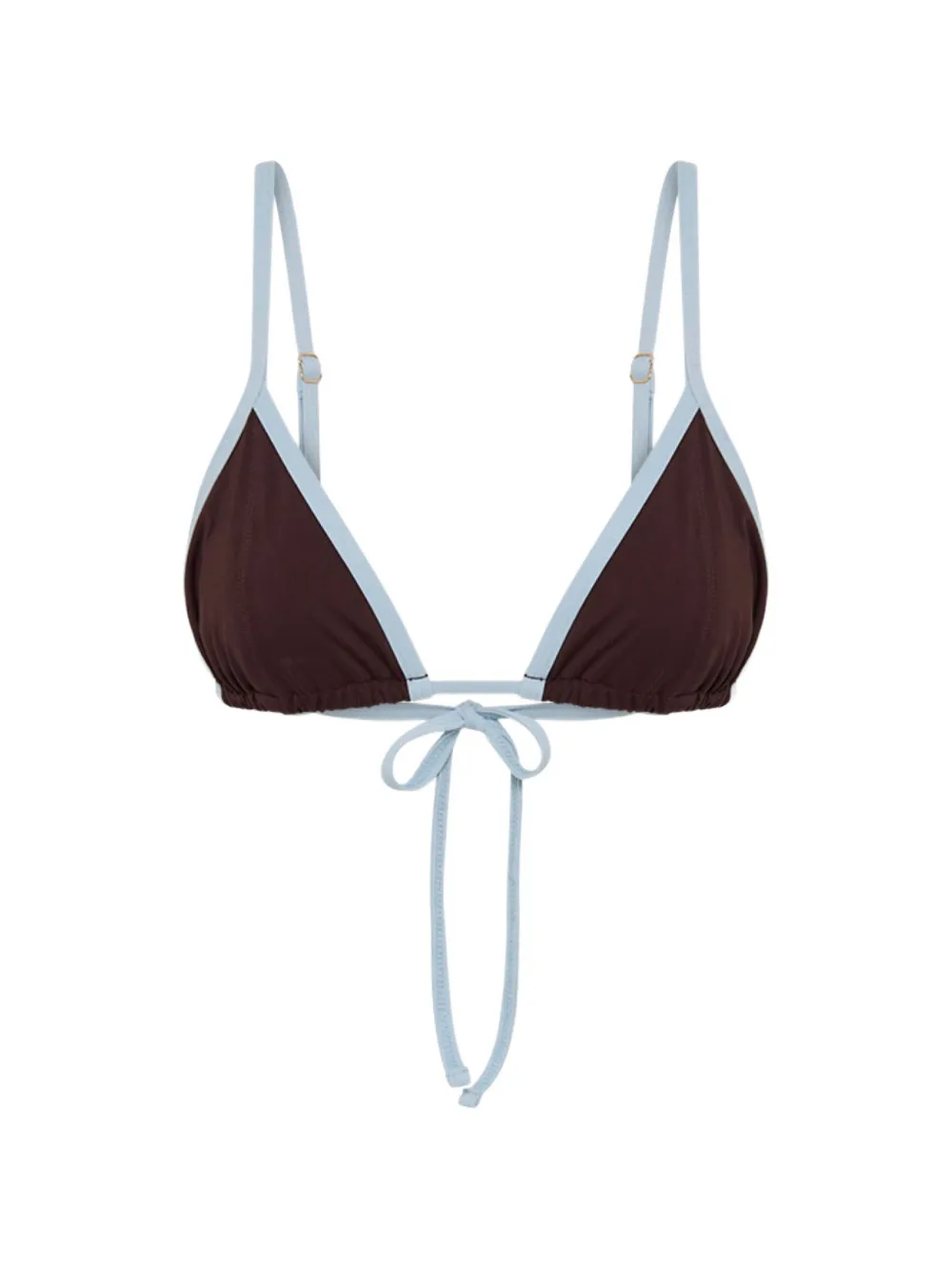 Myra Swim Jhane triangle bikini top - Marrone
