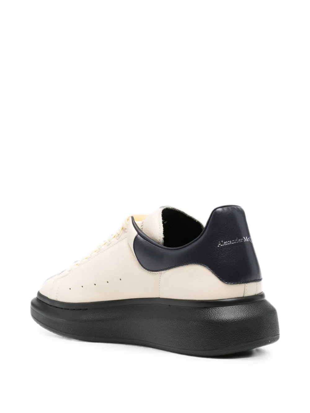 Alexander McQueen Oversized leather sneakers Beige
