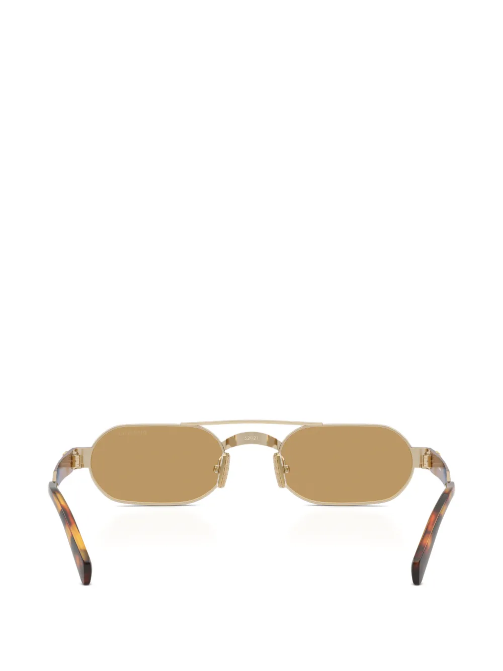 Miu Eyewear Zonnebril met geometrisch montuur Goud