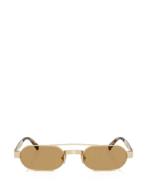 Miu Miu Eyewear リムレス サングラス | ゴールドトーン | FARFETCH JP