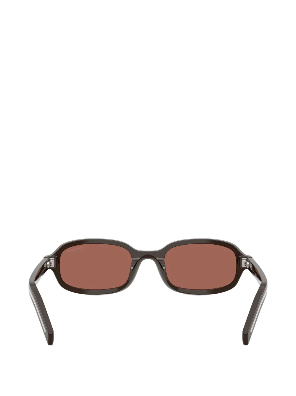 Prada Eyewear Zonnebril met rechthoekig montuur Bruin